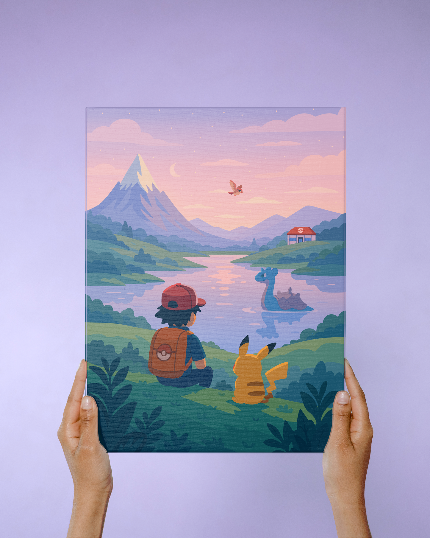 Ash & Pikachu - Canvas
