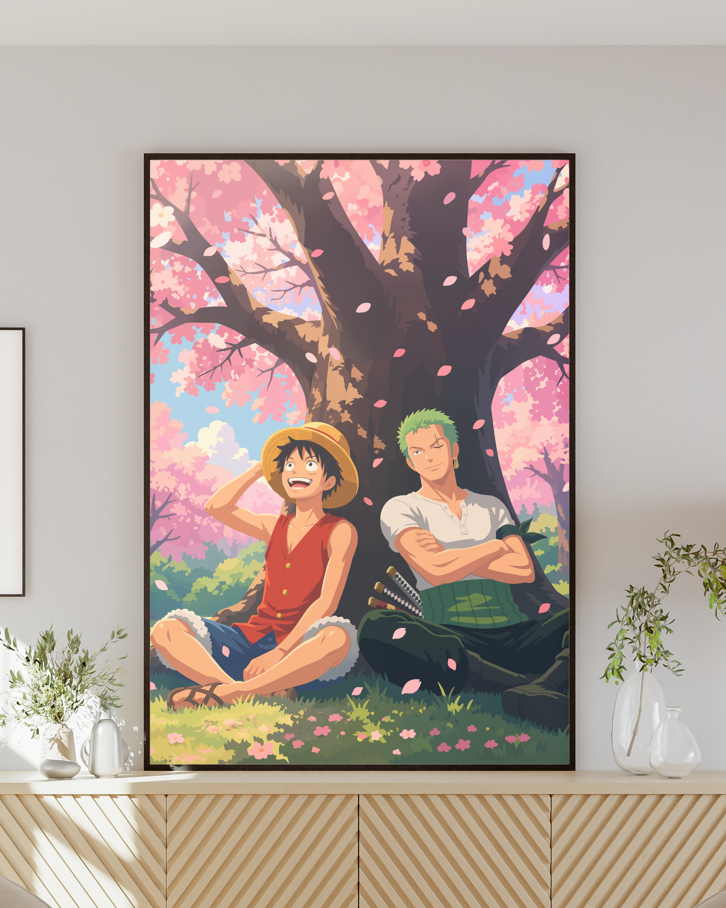 Cherry Blossom Luffy & Zoro