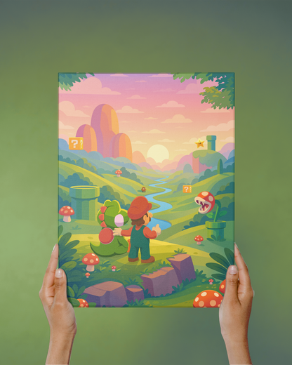 Mario & Yoshi - Canvas