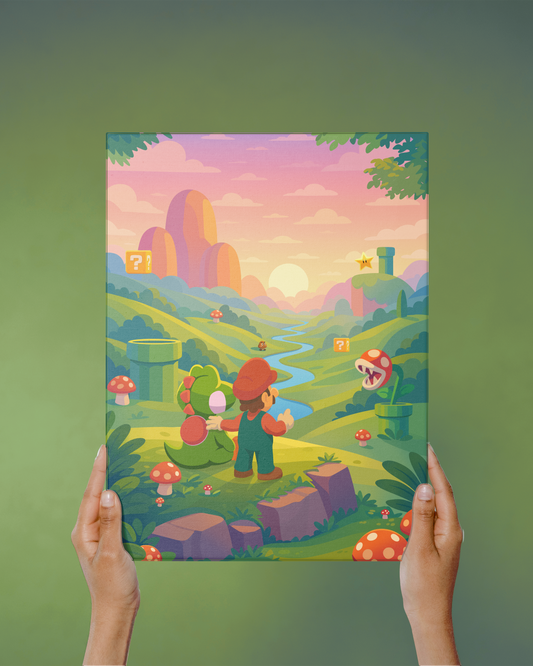 Mario & Yoshi - Canvas