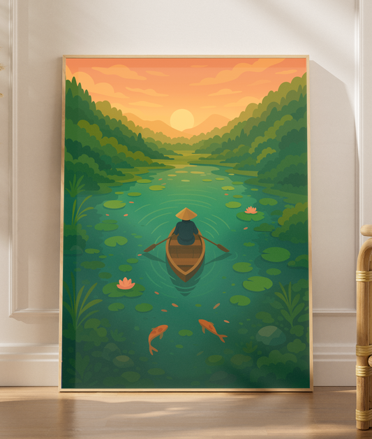Koi Pond Canoeing