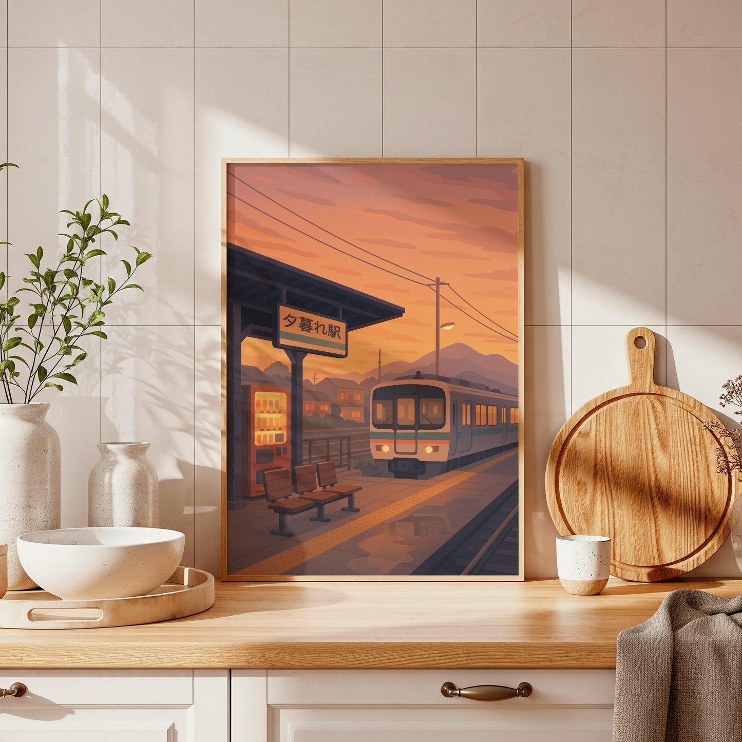 Japanese Train Station