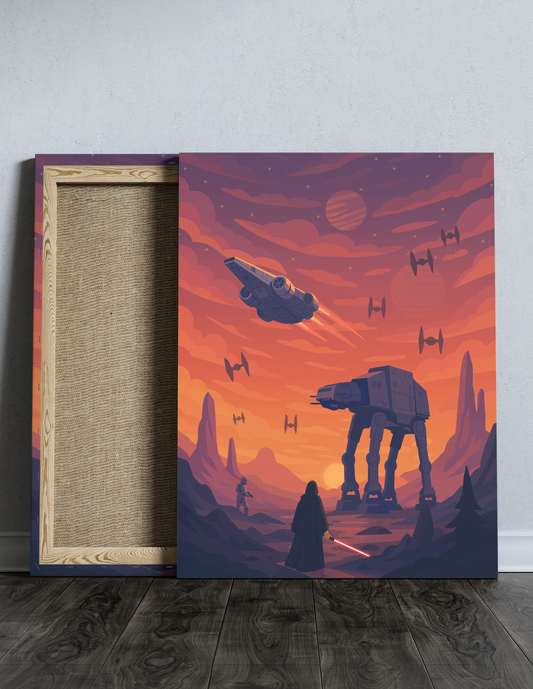 Star Wats Sith Battle - Canvas