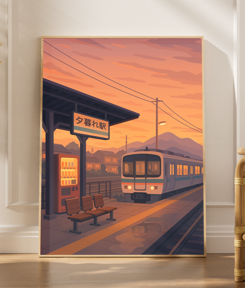 Japanese Train Station