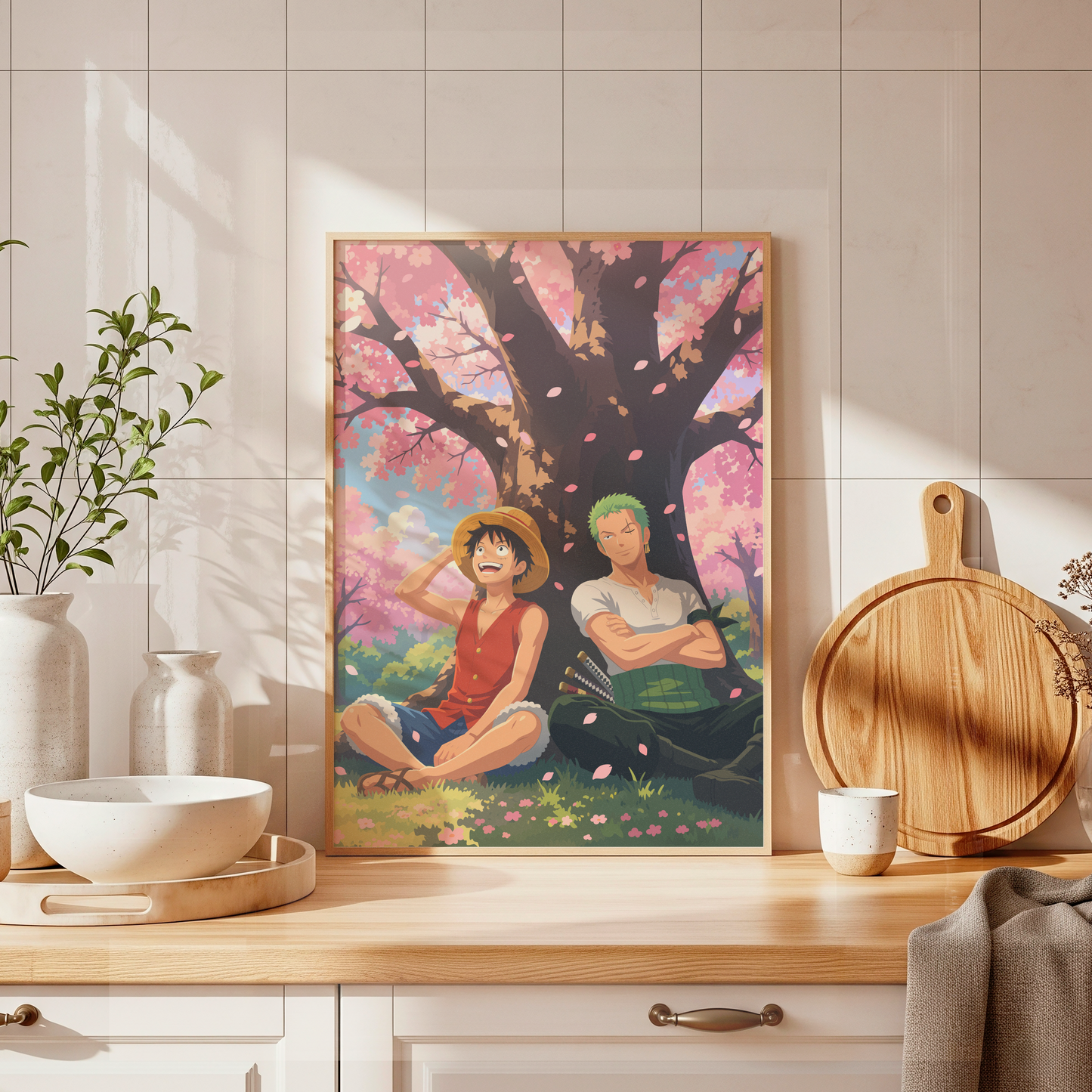 Cherry Blossom Luffy & Zoro