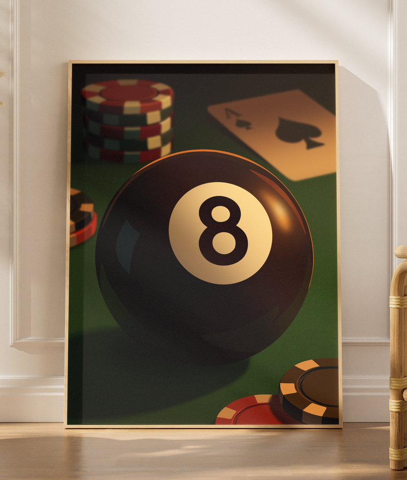 8 Ball Poker Table