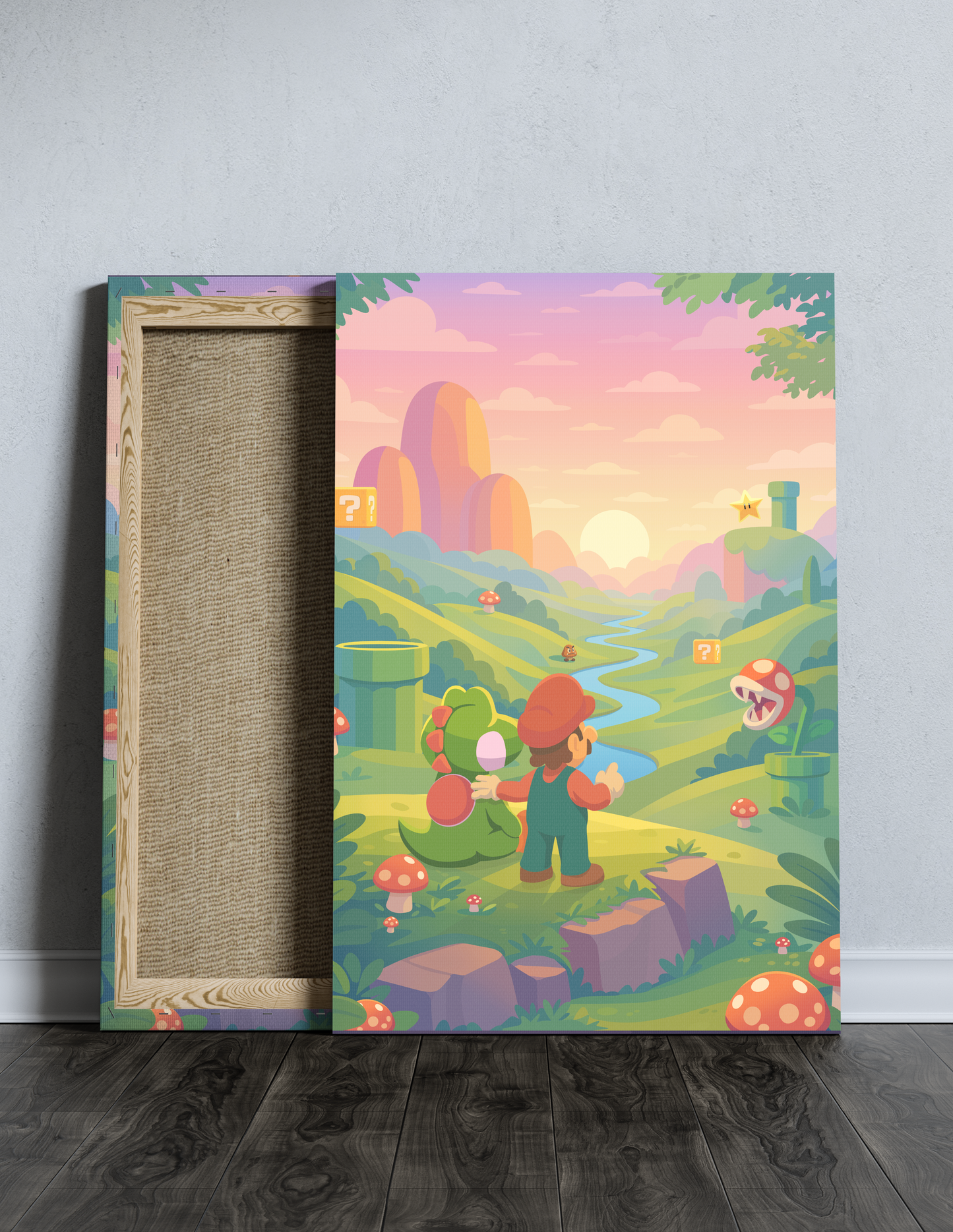 Mario & Yoshi - Canvas