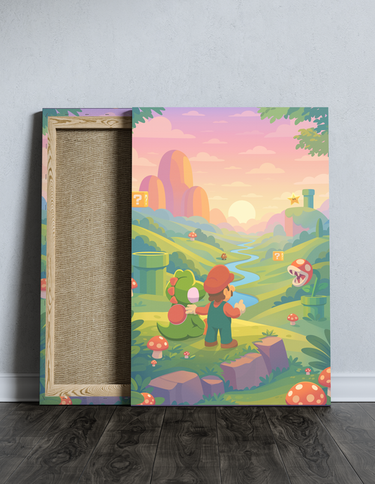 Mario & Yoshi - Canvas