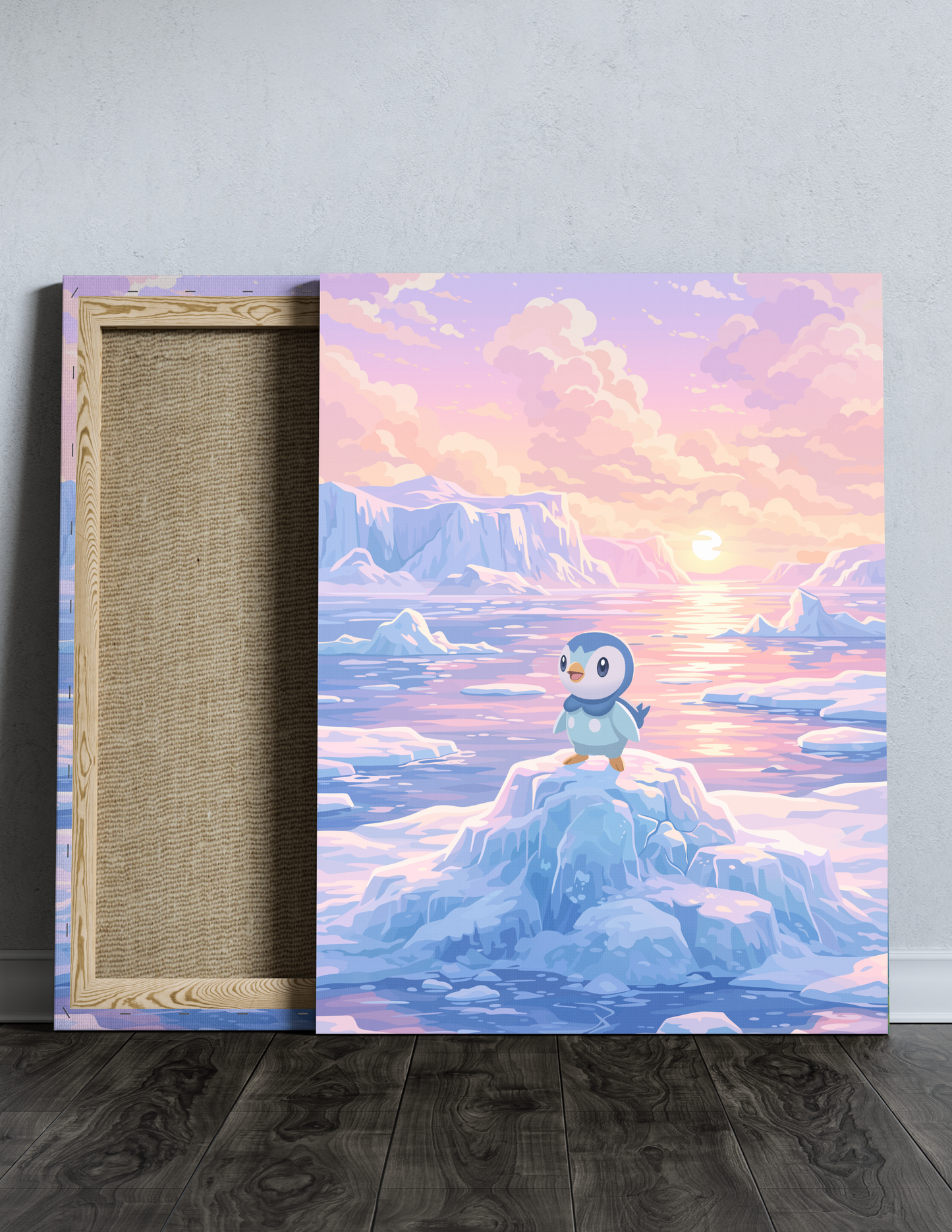 Piplup Arctic Iceberg - Canvas